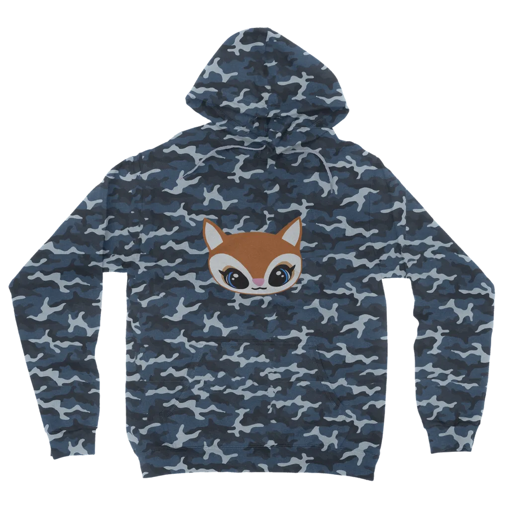 Deer Head Camouflage Adult Hoodie