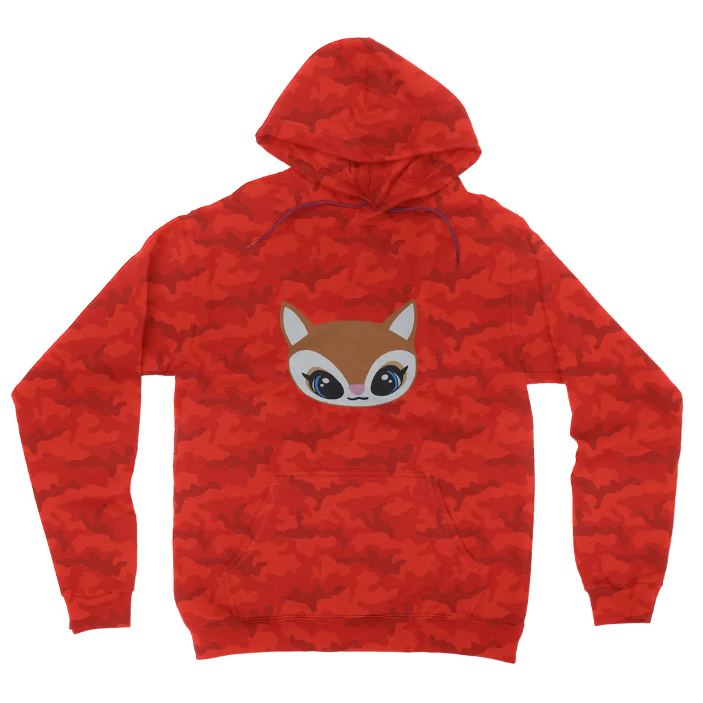 Deer Head Camouflage Adult Hoodie