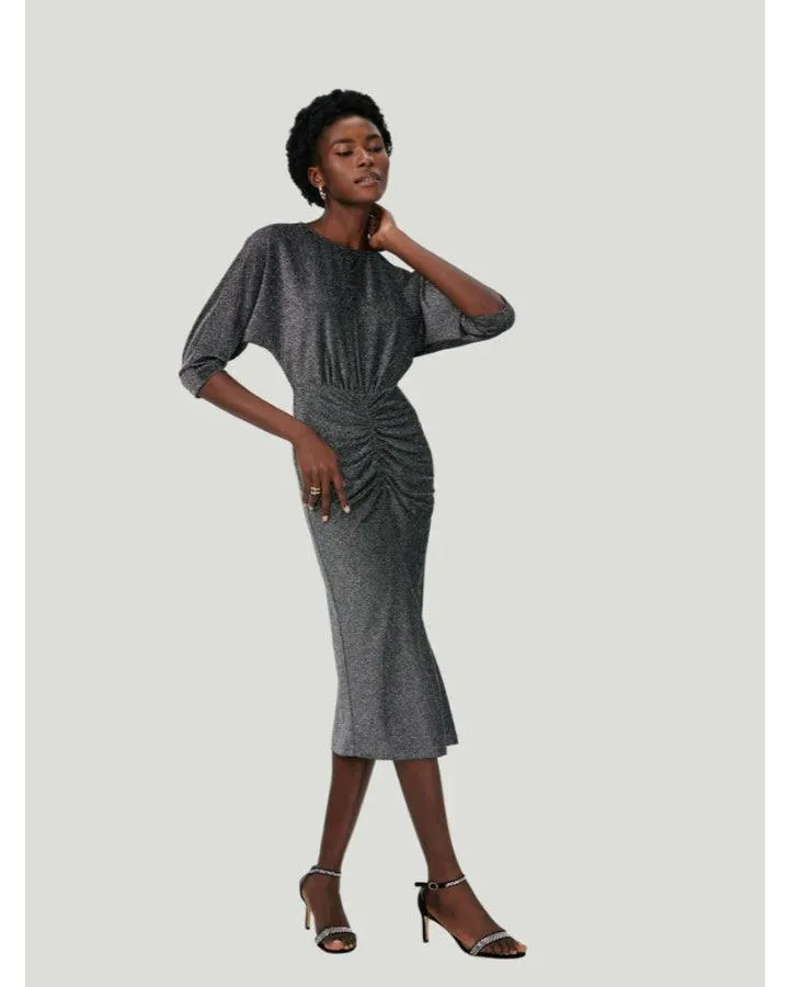 Diane Von Furstenberg Chrisey Metallic Dress