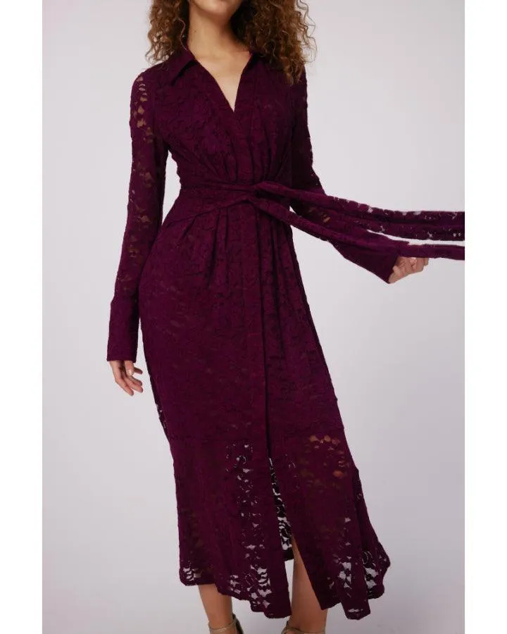 Diane Von Furstenberg Regent Lace Midi Dress