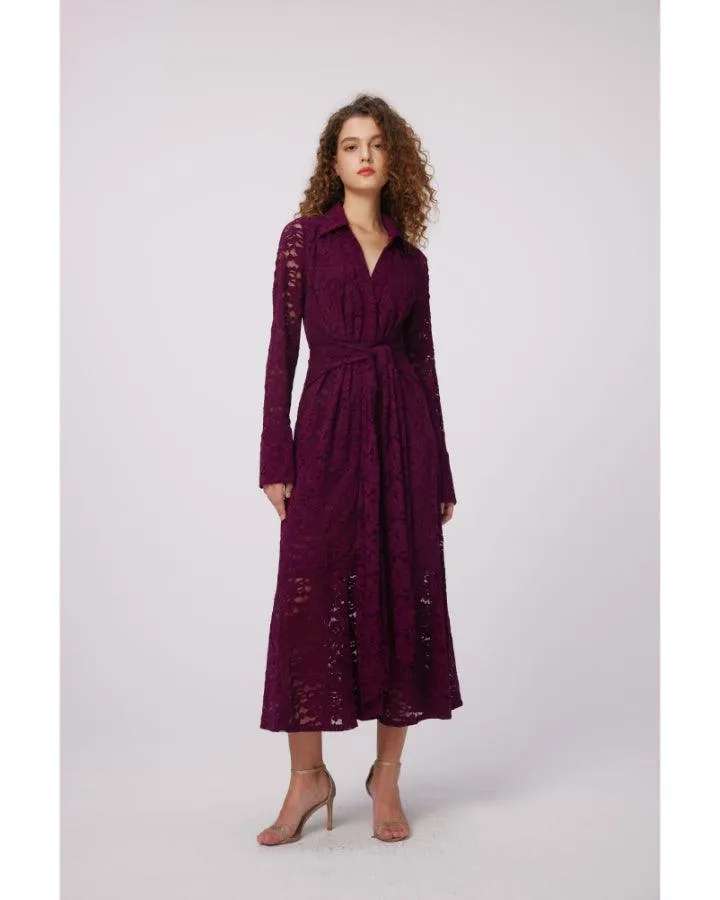 Diane Von Furstenberg Regent Lace Midi Dress