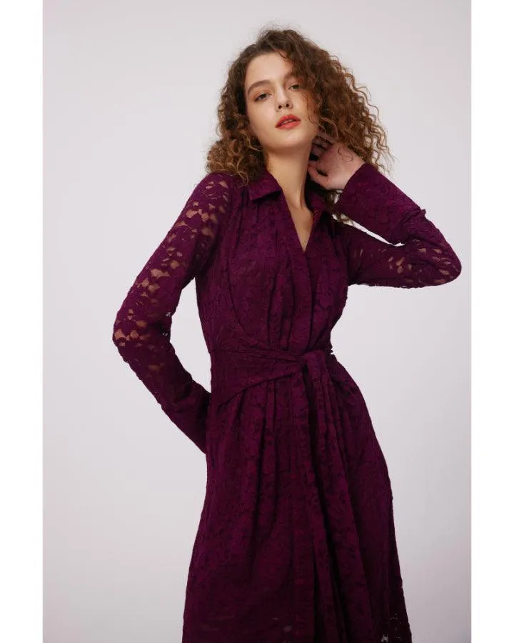 Diane Von Furstenberg Regent Lace Midi Dress