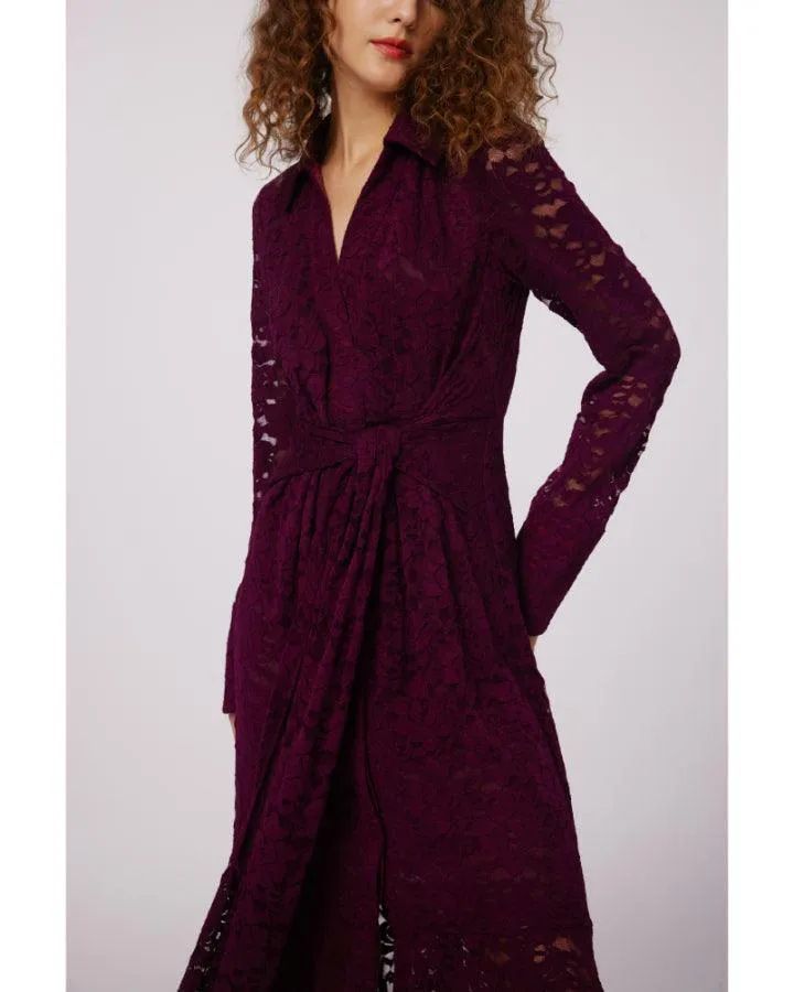 Diane Von Furstenberg Regent Lace Midi Dress