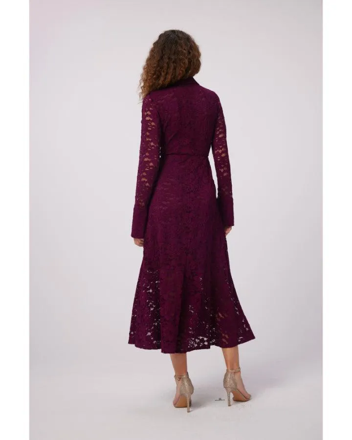Diane Von Furstenberg Regent Lace Midi Dress
