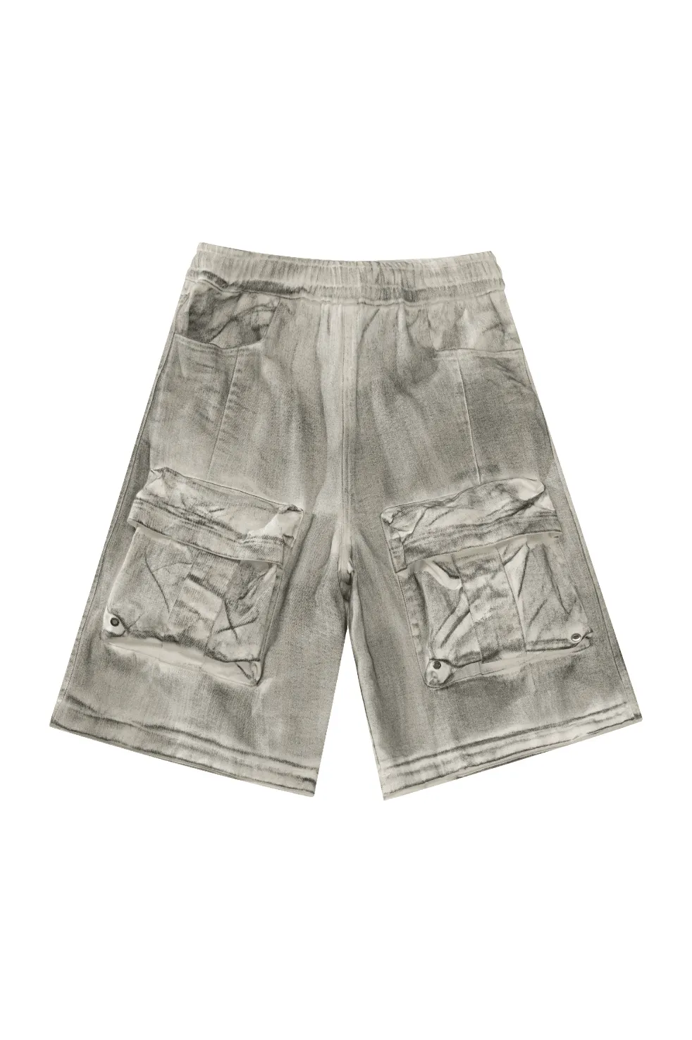 Dirty Dyed Cargo Pants With Removable Pockets