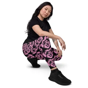 DOG BREED LEGGINGS with pockets - CORGI - HERTTAHOUND - pink