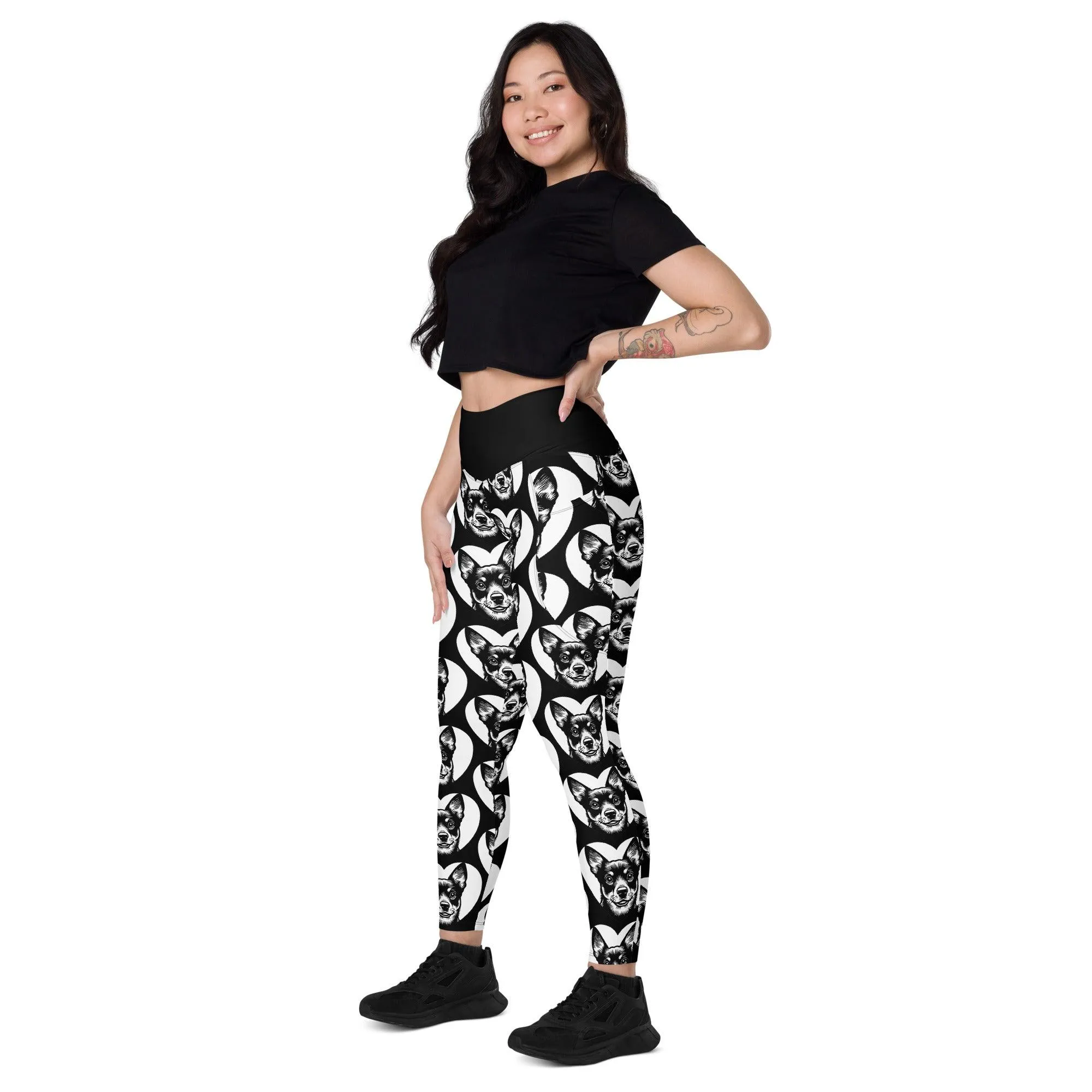 DOG BREED LEGGINGS with pockets - LANCASHIRE HEELER - HERTTAHOUND