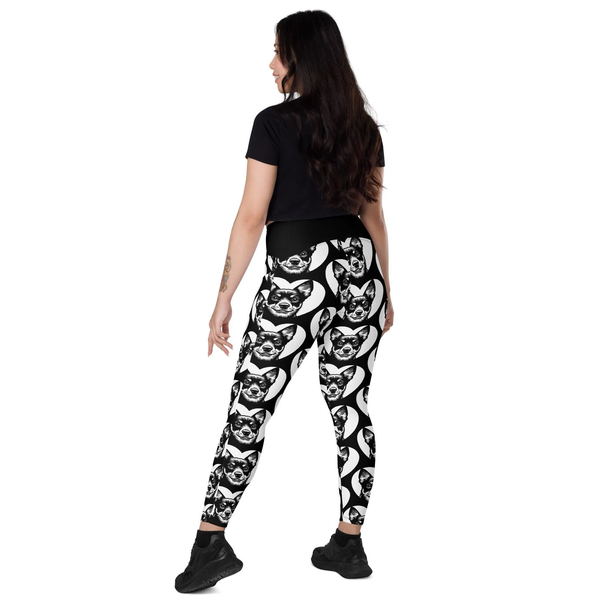 DOG BREED LEGGINGS with pockets - LANCASHIRE HEELER - HERTTAHOUND