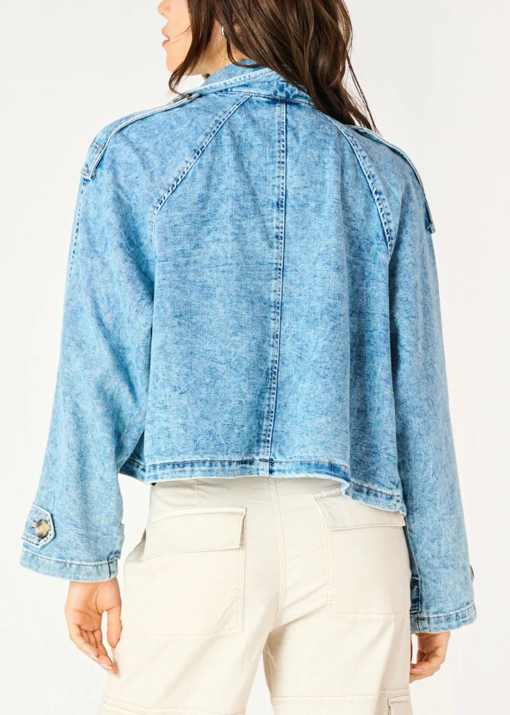 Double Breasted Denim Jacket