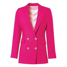 Double Breasted Linen Blazer