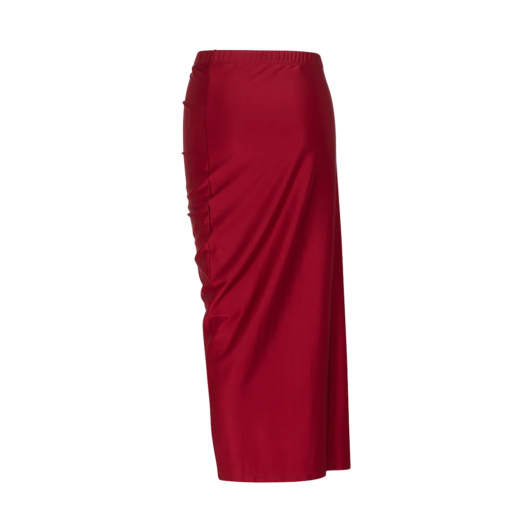 Draped Jersey Skirt