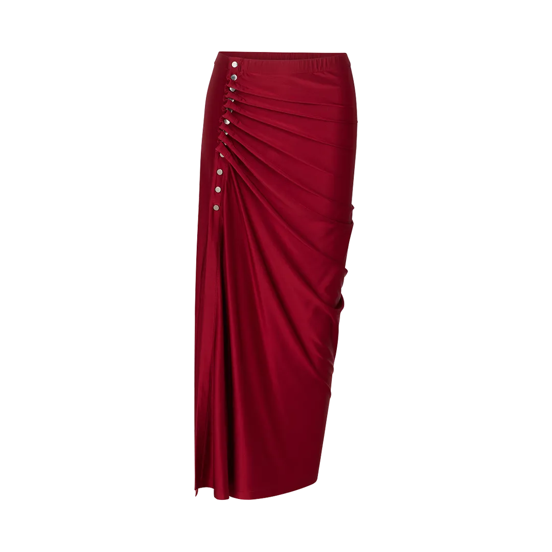 Draped Jersey Skirt