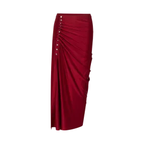 Draped Jersey Skirt