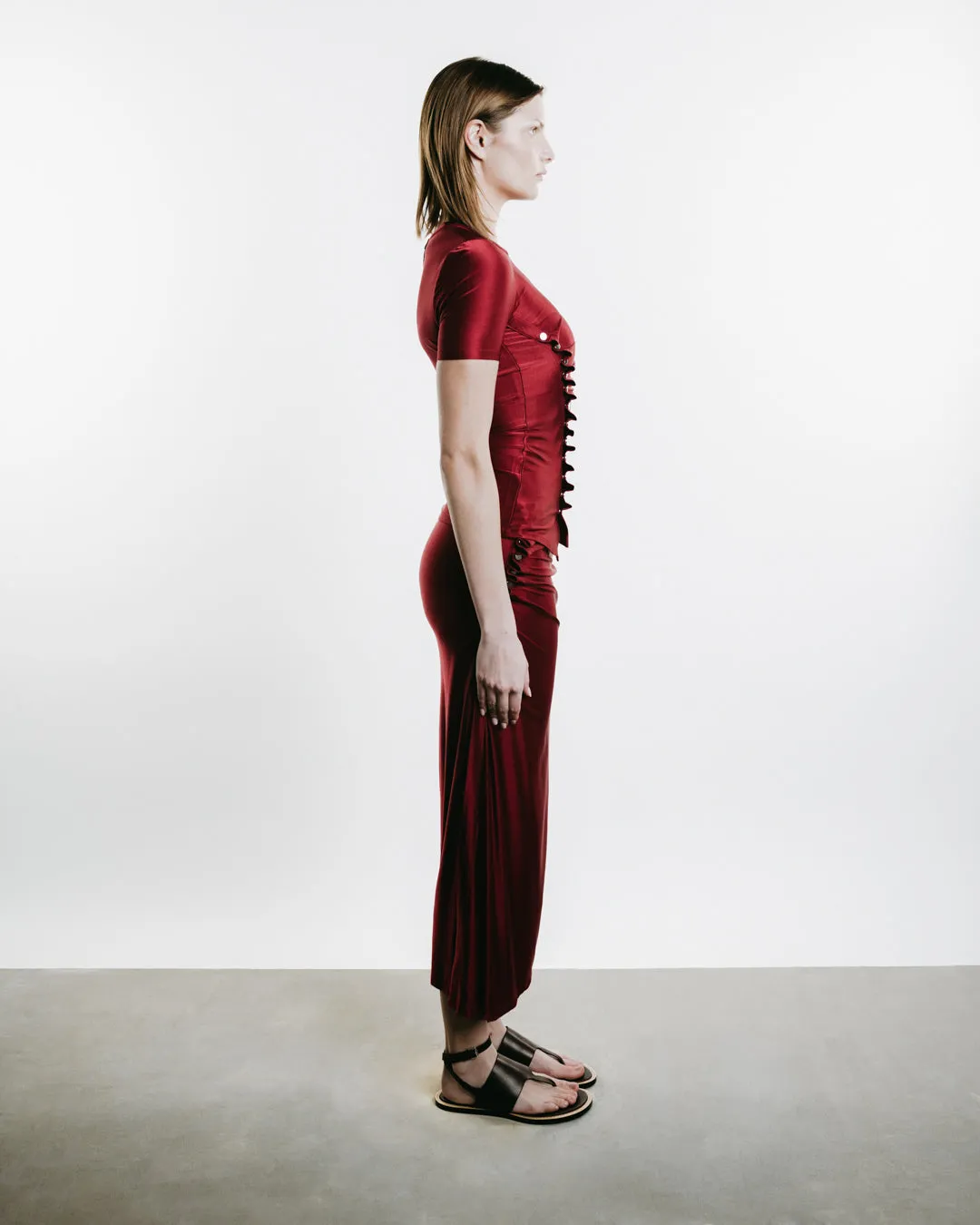 Draped Jersey Skirt