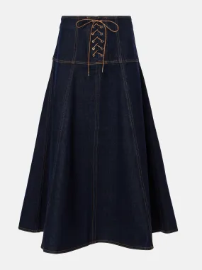 Estelle denim midi skirt