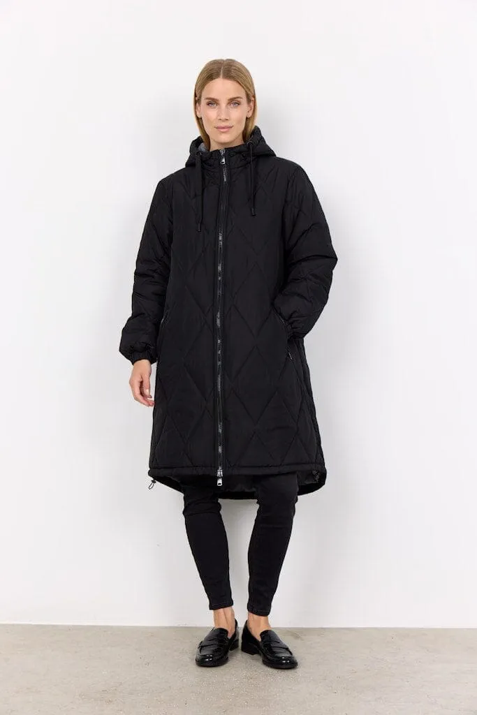 Fenya Jacket with Zipper in Black
