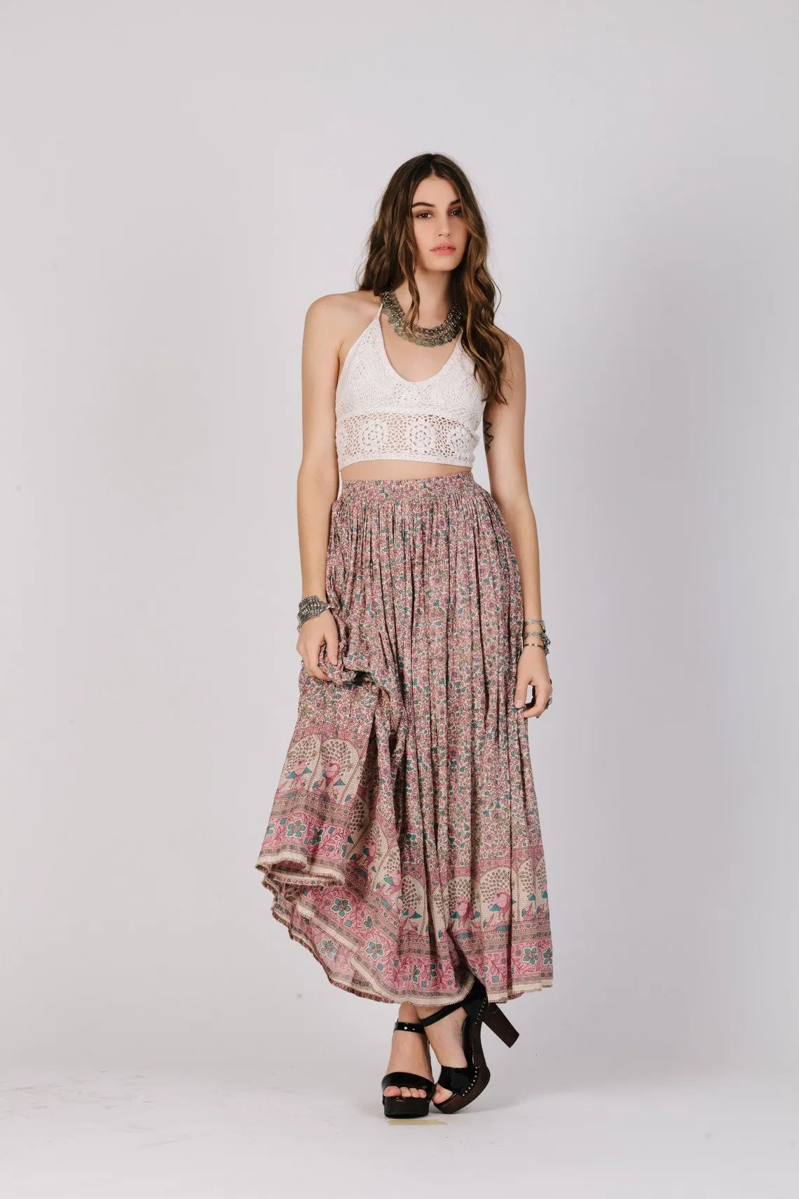 FIRST BLUSH MAXI SKIRT