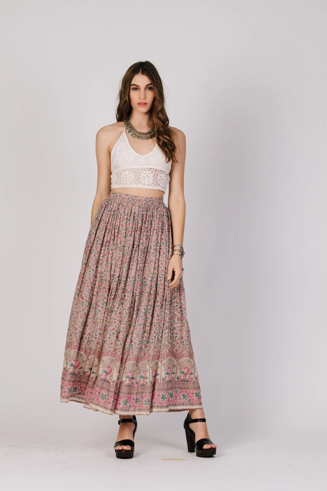 FIRST BLUSH MAXI SKIRT