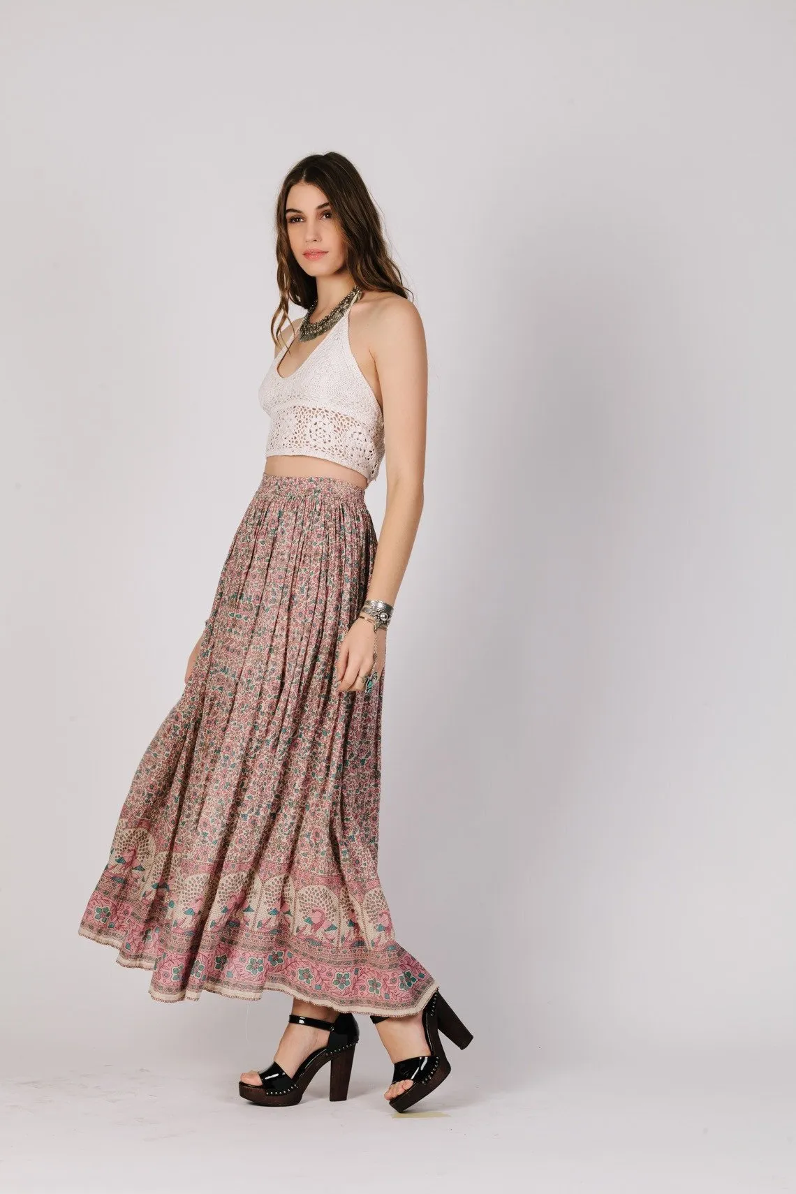FIRST BLUSH MAXI SKIRT