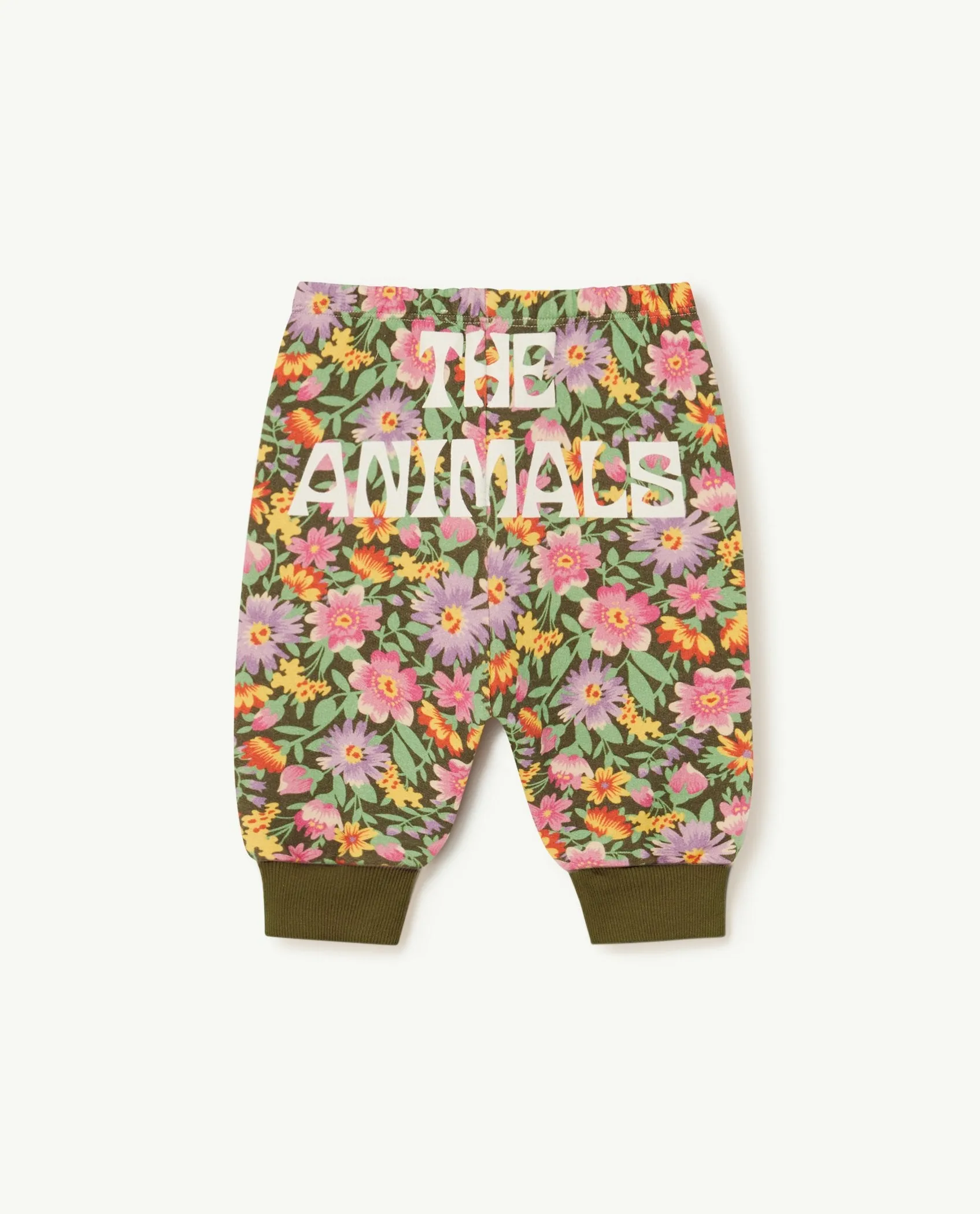 Flowers Beige Dromedary Baby Pants