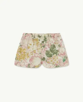 Flowers White Calm Pants