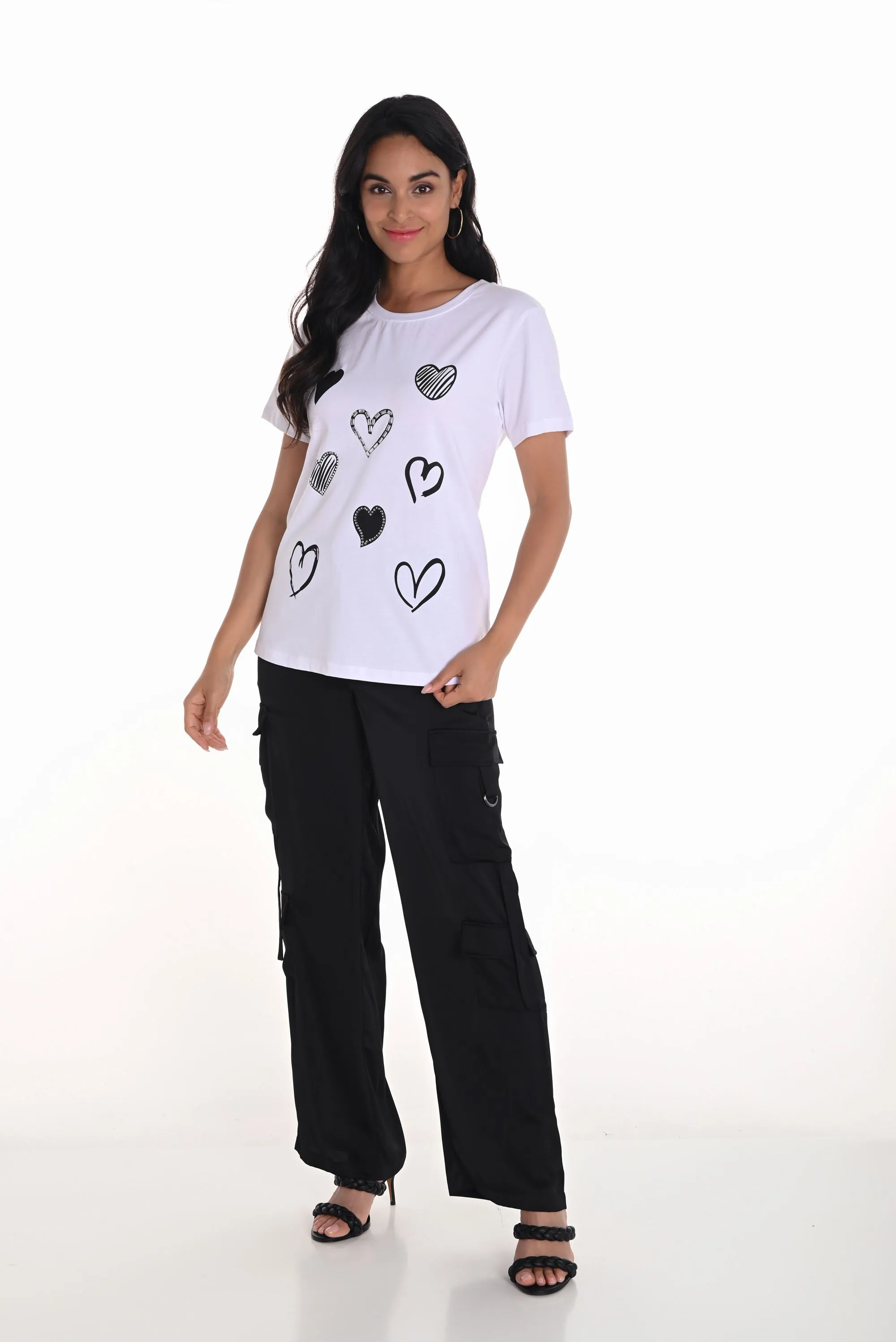 Frank Lyman Black Cargo Pants Style 251538