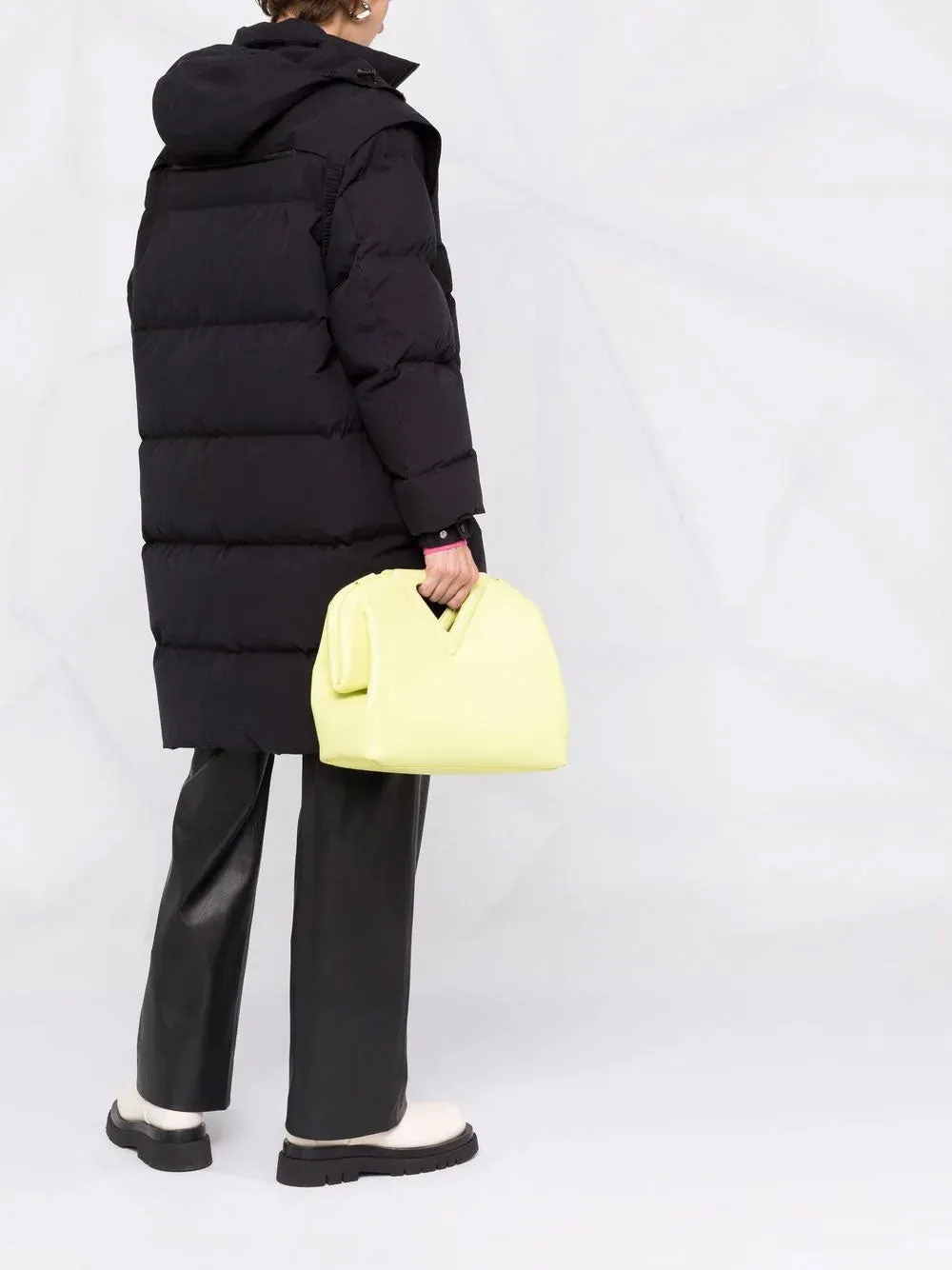 Frosted poplin puffer jacket