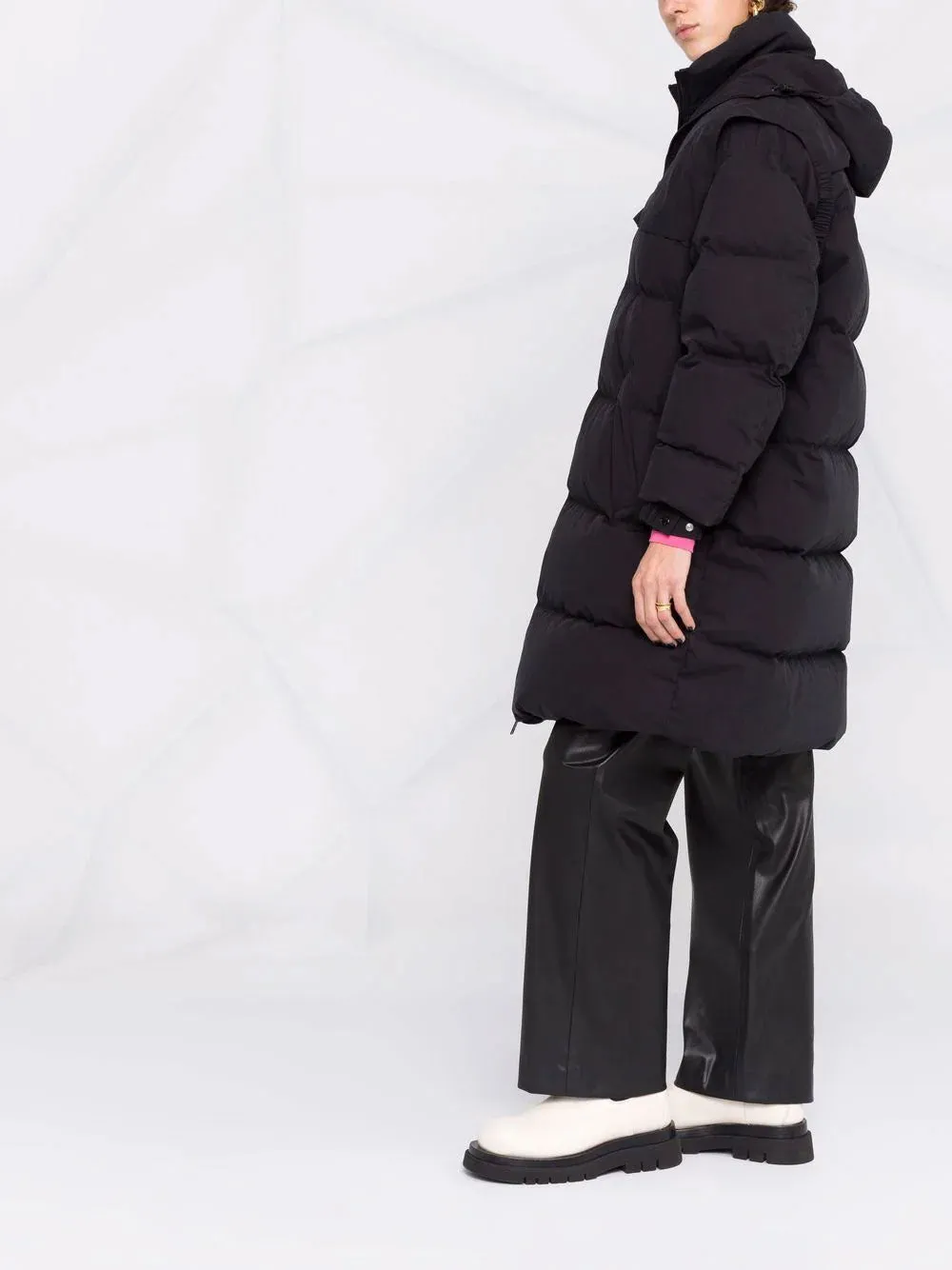 Frosted poplin puffer jacket
