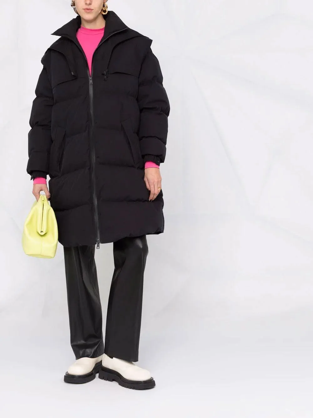 Frosted poplin puffer jacket