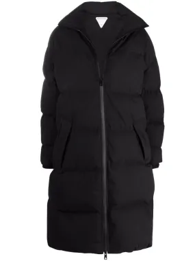 Frosted poplin puffer jacket