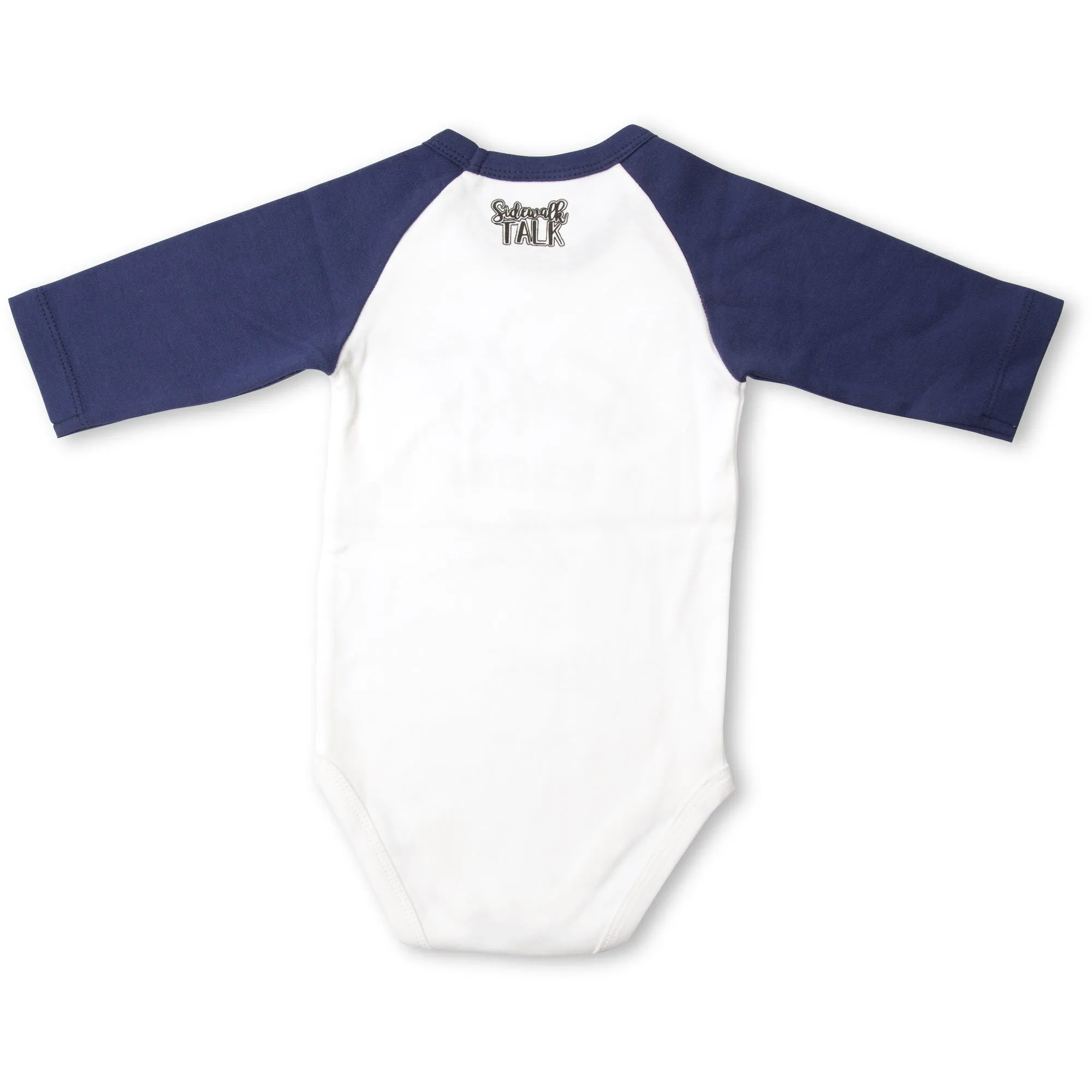 Game with Dad 3/4 Length Navy Sleeve Onesie