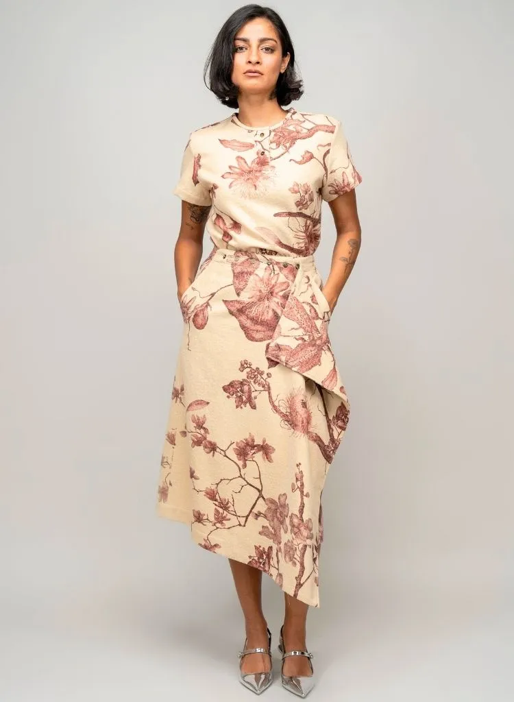 Garden Print Skirt
