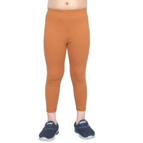 Girls Brick Red Ankle Length Legging
