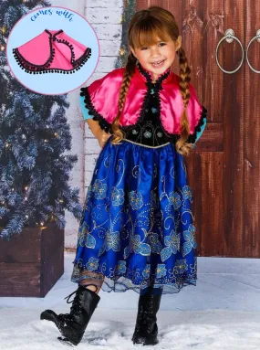 Girls Little Ice Queen Costume Dress