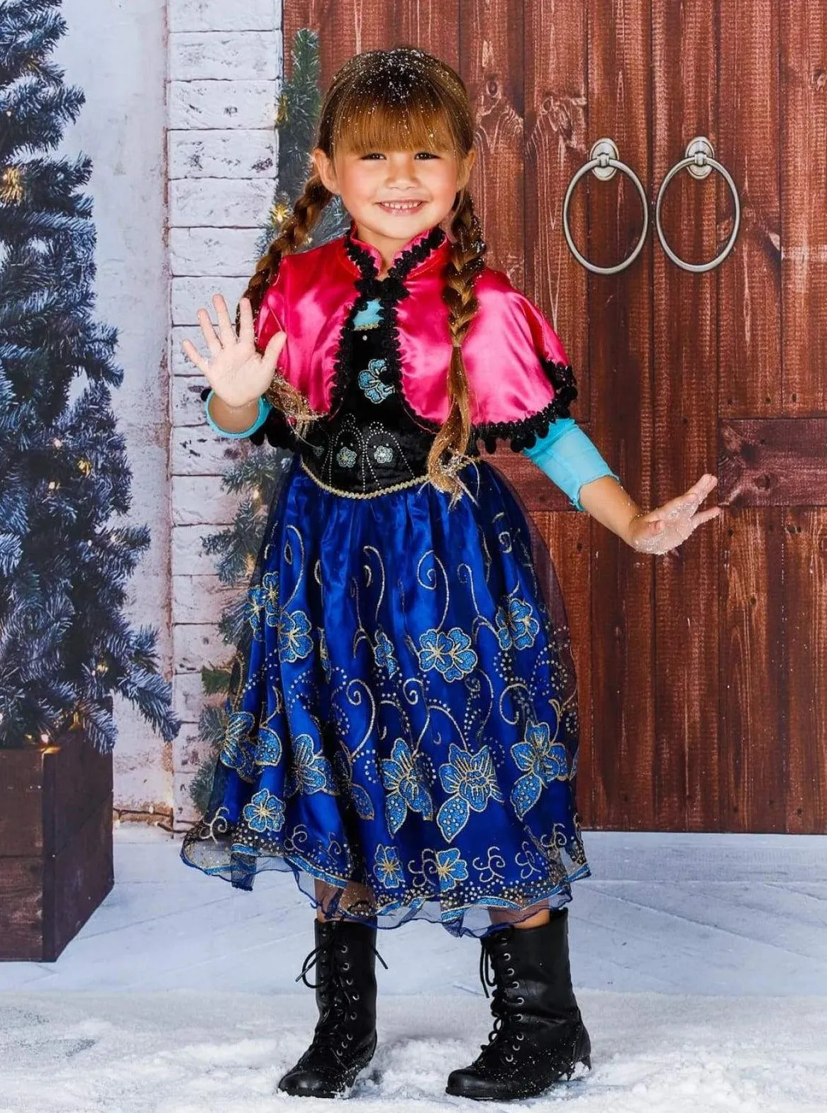 Girls Little Ice Queen Costume Dress