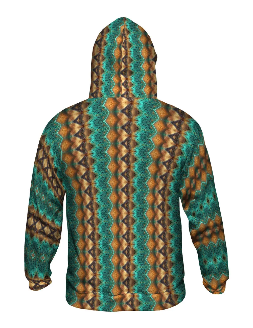 Golden Aqua Snake Skin Pattern