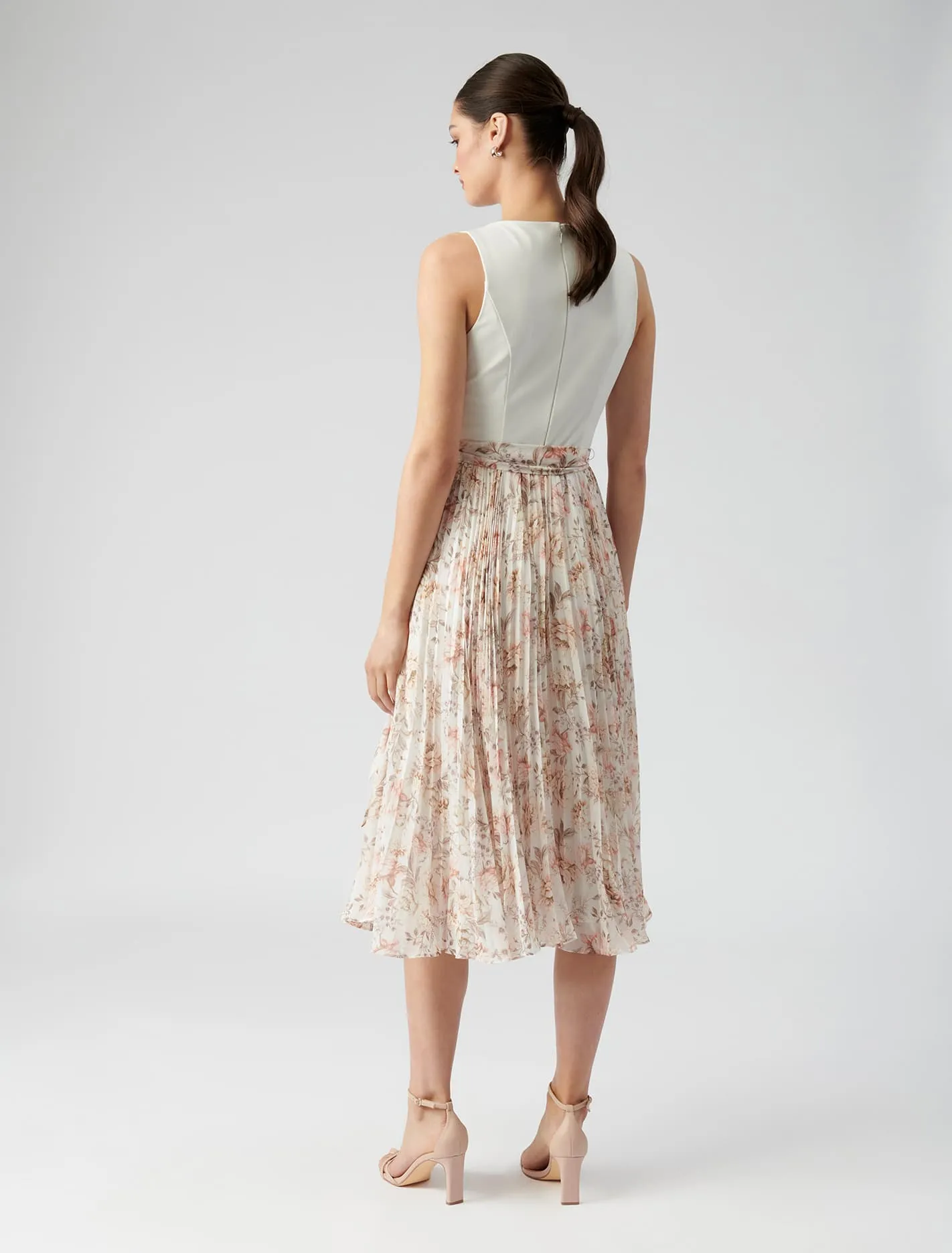 Graciela 2-In-1 Pleated Midi Dress