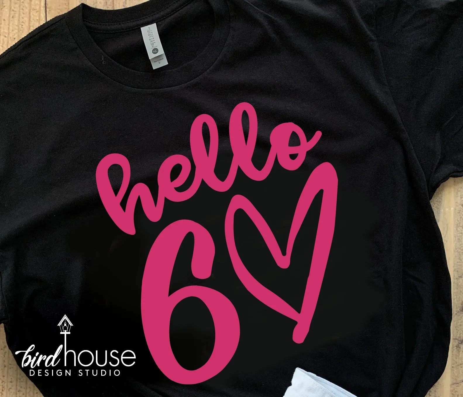 Hello 30 Shirt, Any Age, Cute Birthday Tee with Heart, Any Age, Any Color, Customize Matte or Glitter, Matching Group Shirts, 40, 50, 60, 25