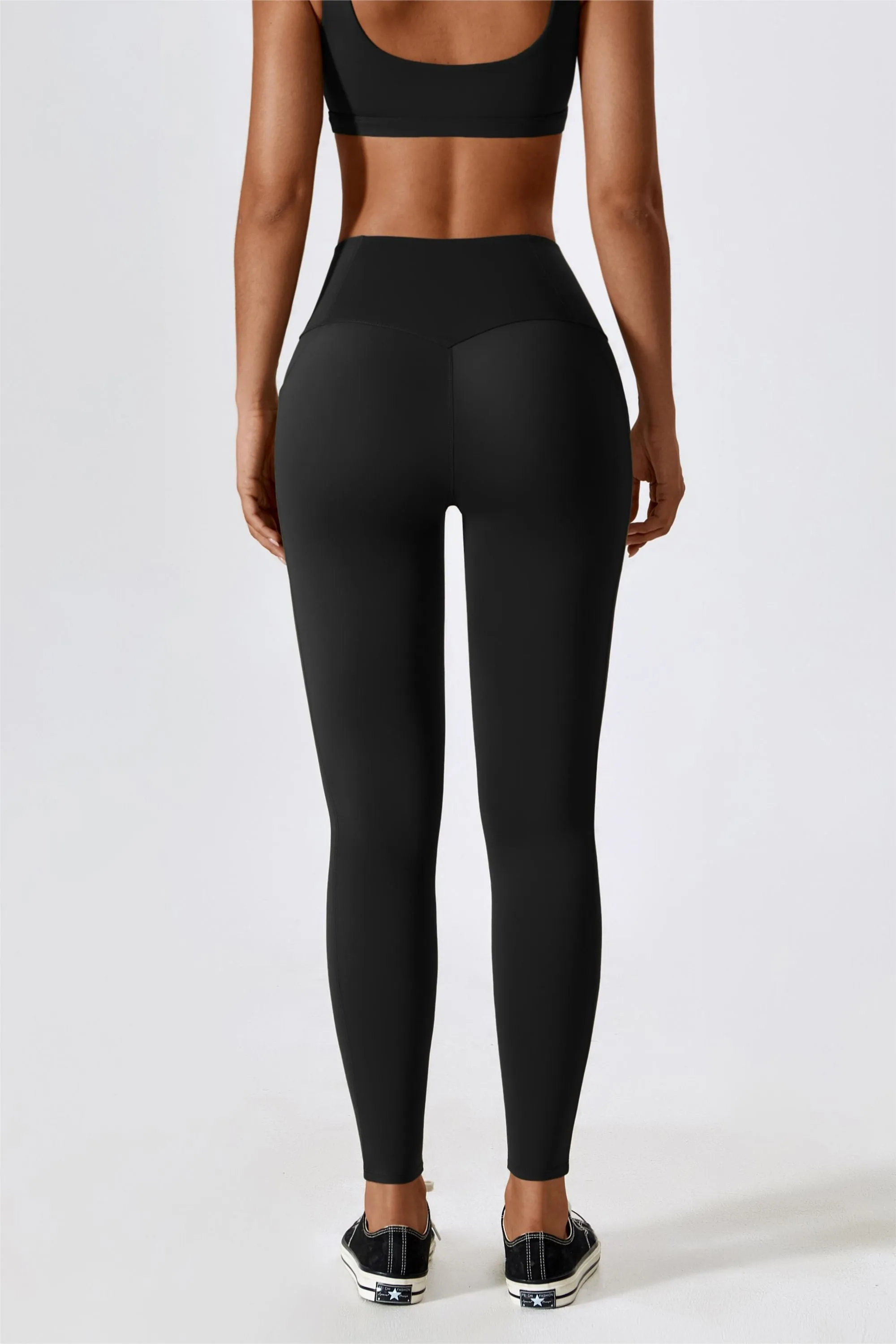 High-Waist Tummy Control Leggings with Pockets