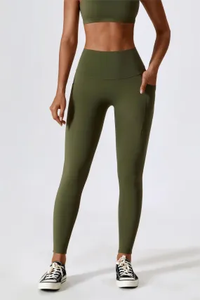 High-Waist Tummy Control Leggings with Pockets