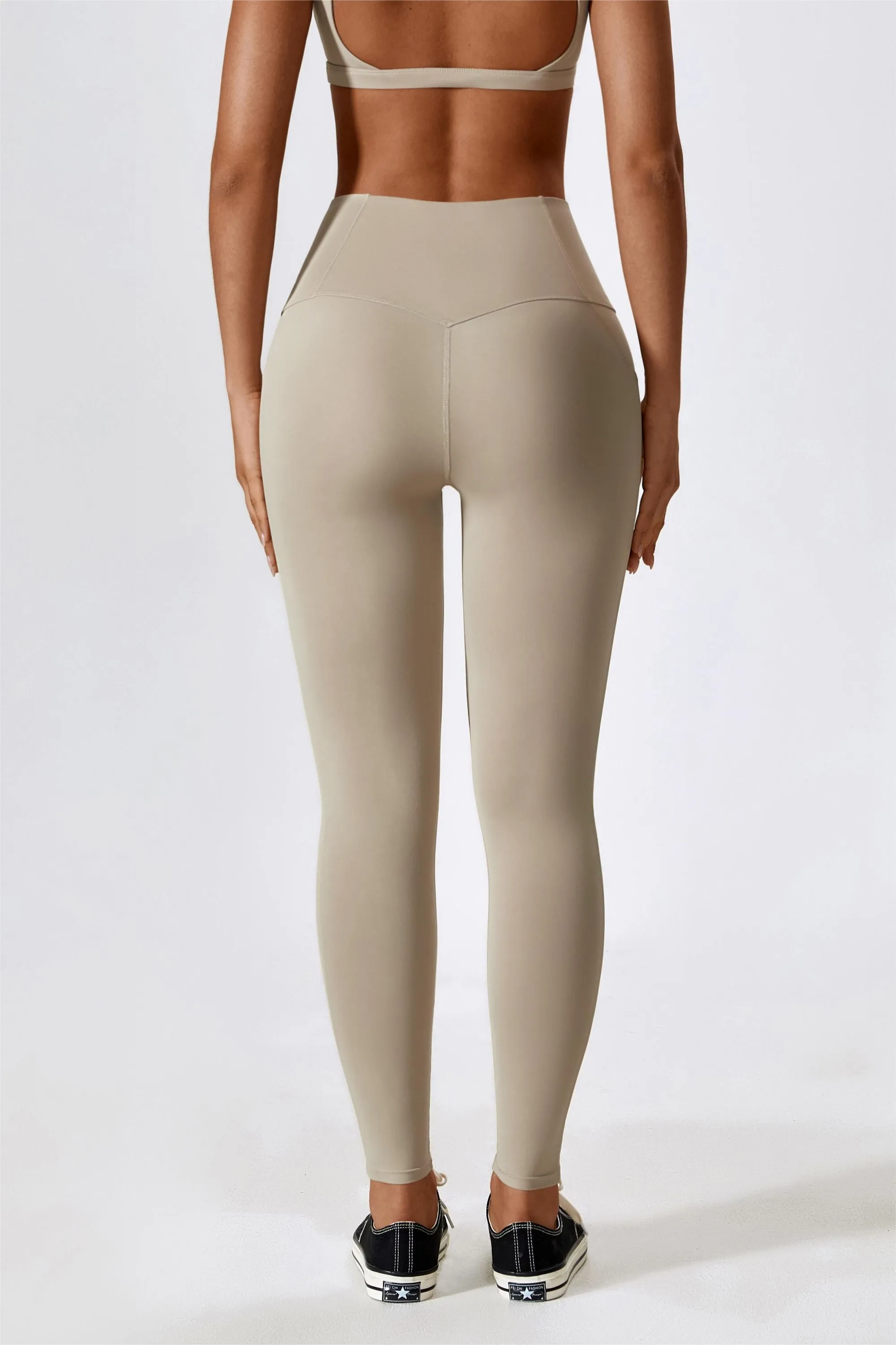High-Waist Tummy Control Leggings with Pockets