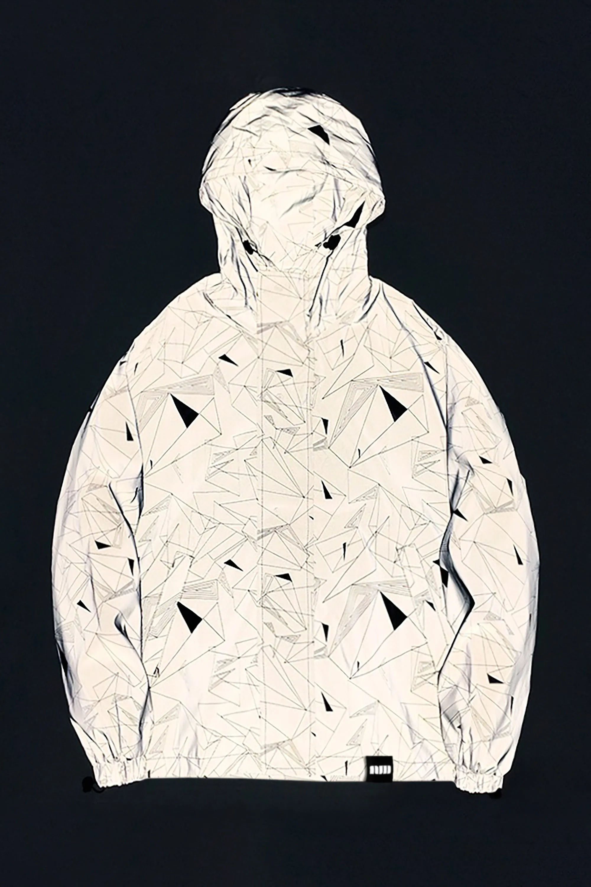 Hooded Prism Print Windbreaker Jacket