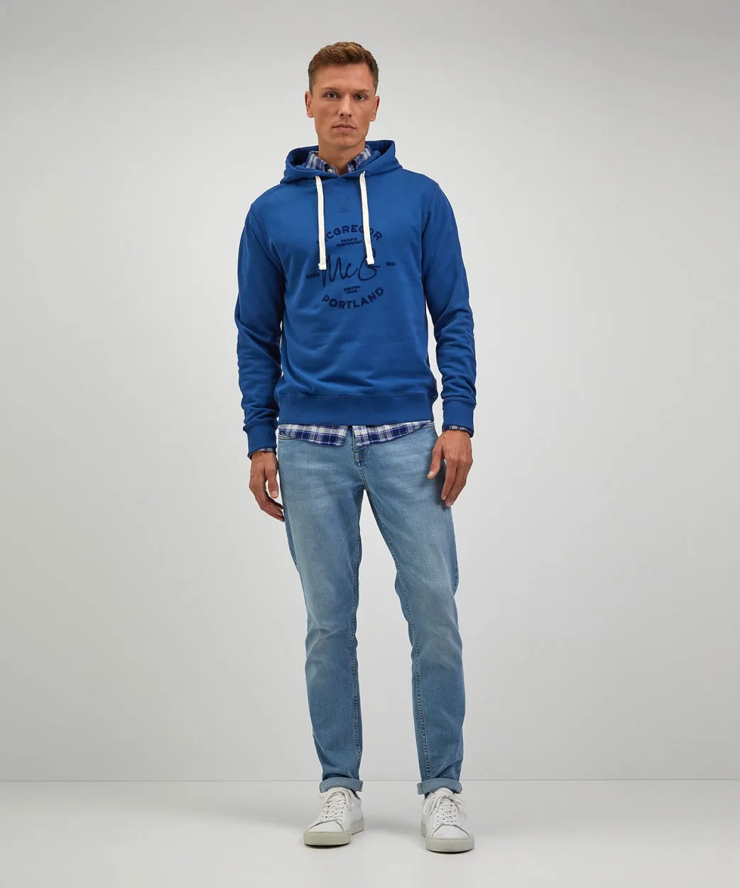 Hoodie met graphic | Marine