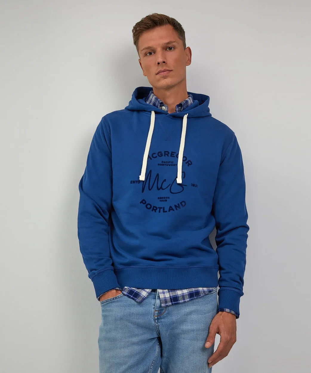 Hoodie met graphic | Marine