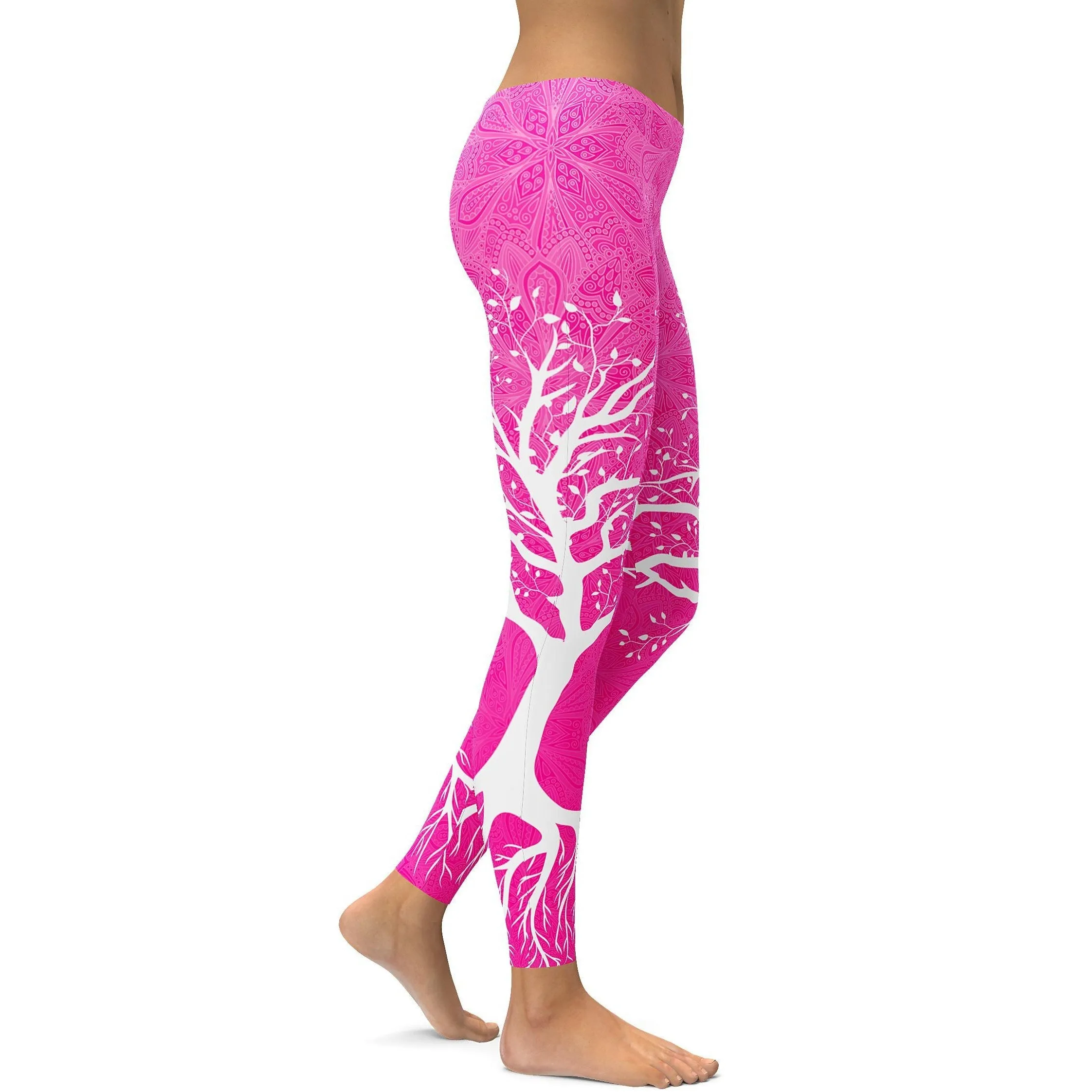 Hot Pink Tree of Life Leggings