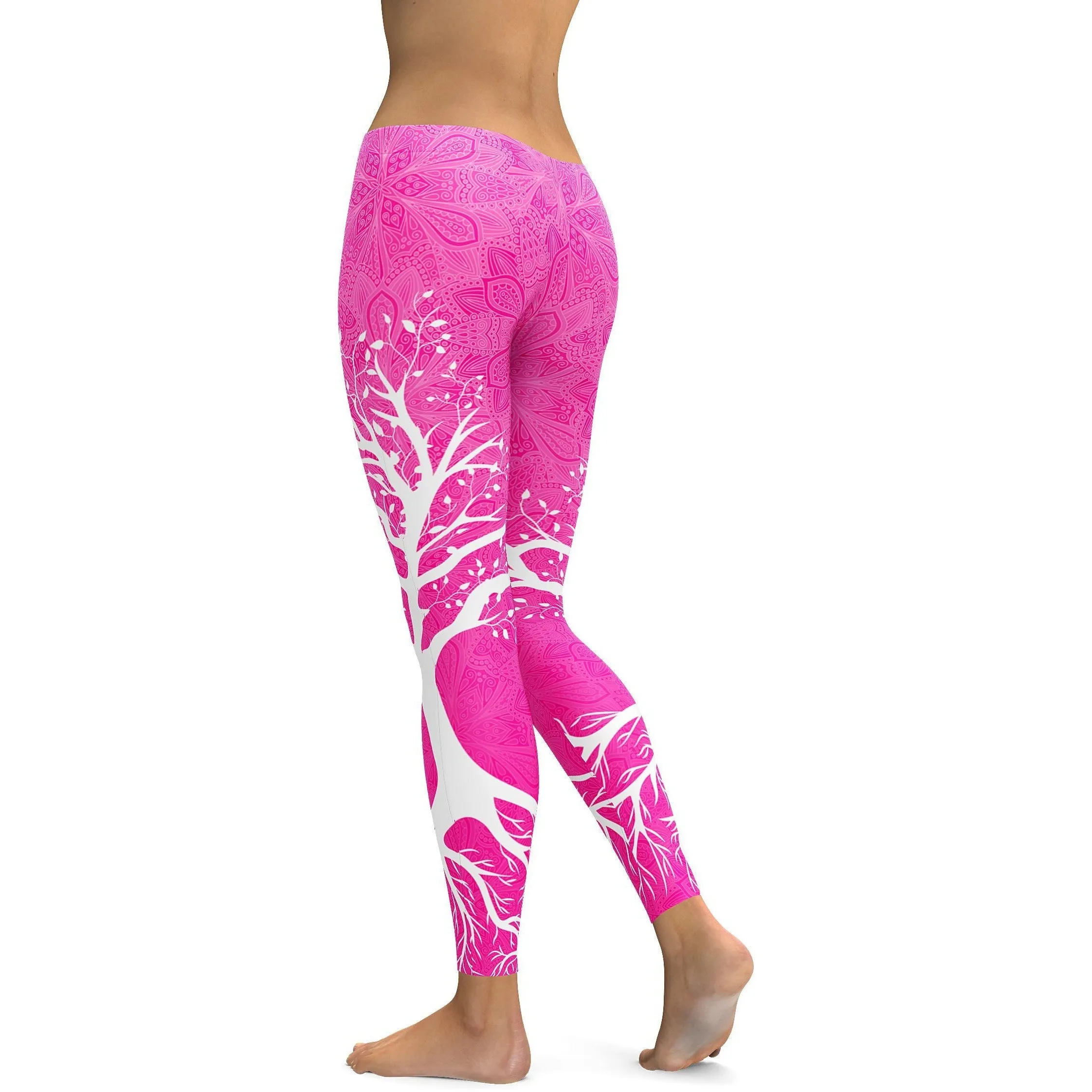 Hot Pink Tree of Life Leggings
