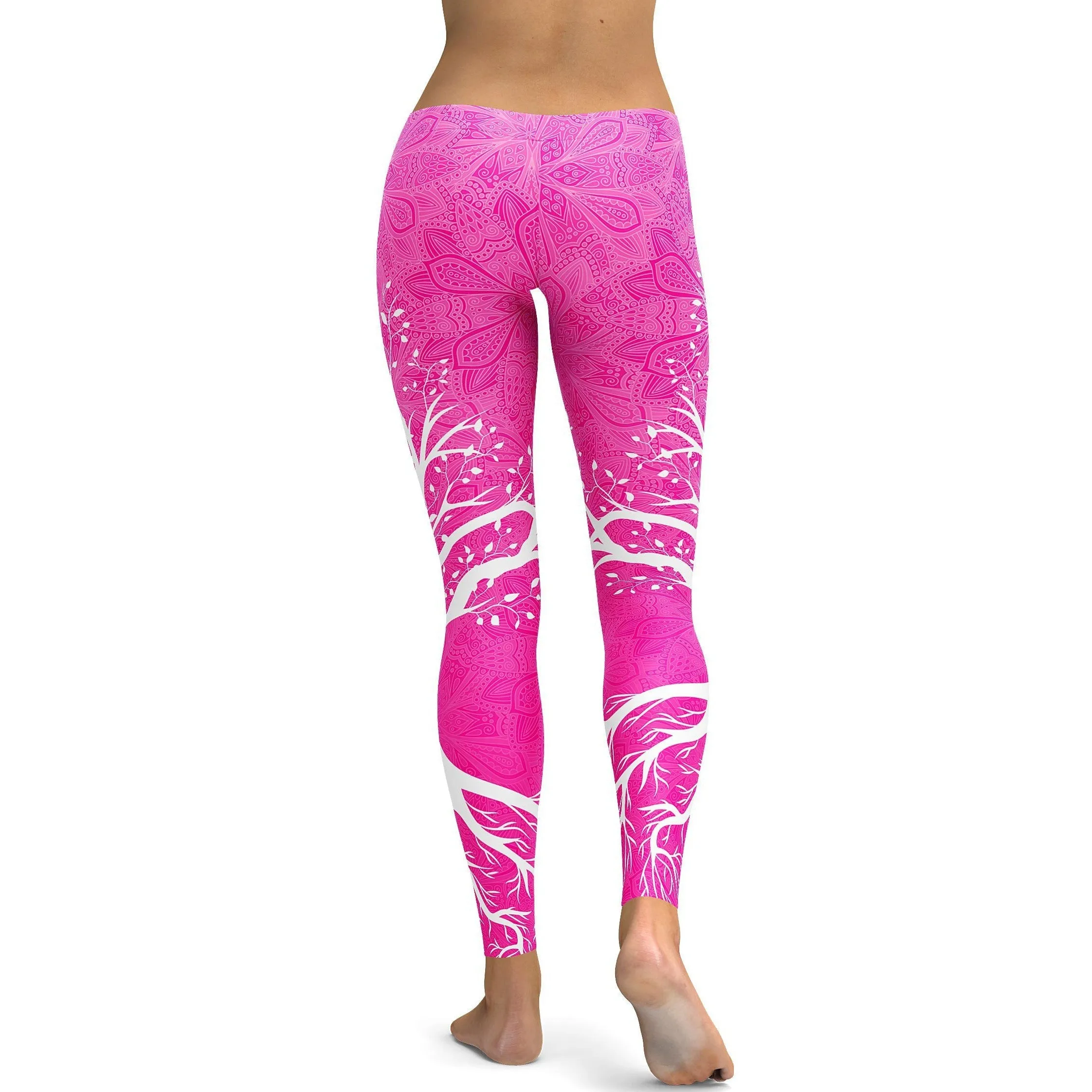 Hot Pink Tree of Life Leggings