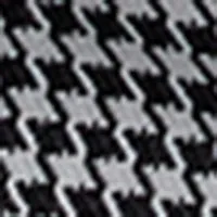 Houndstooth Collared Cropped Jacket
