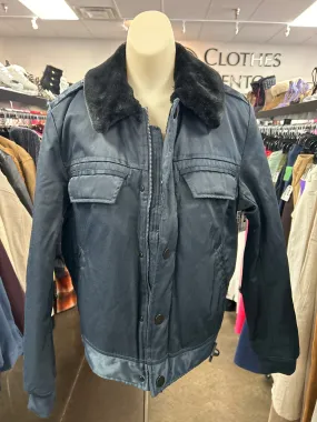 Jacket Puffer & Quilted By Clothes Mentor In Blue, Size: M