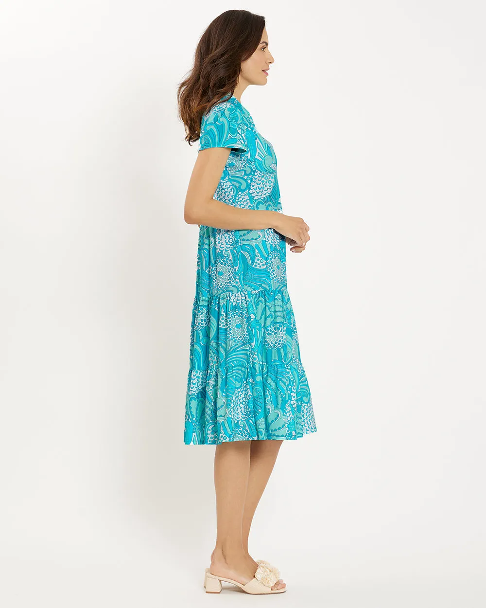 Jude Connally Libby Dress - Enchanted Sea Aqua
